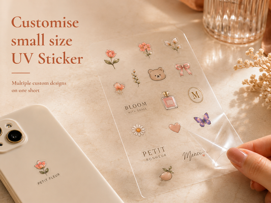 Customise medium size UV sticker