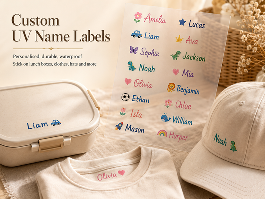 UV name label